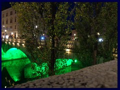 Ljubljana by night 028- Triple Bridges