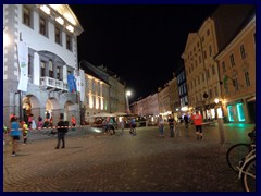 Ljubljana by night 041 - Town Hall Square