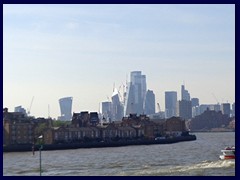 City of London and The Shard from Canary Wharf