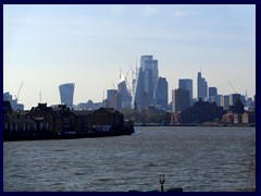 City of London, Thames from Docklands