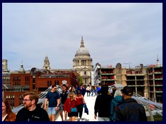 St Pauls Cathedral from Millennium Bridge