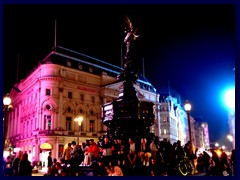 Piccadilly Circus by night 22 -Shaftesbury Memorial Fountain