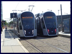 Trams at Kirchberg