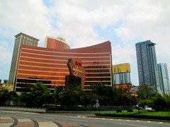 Wynn Macau Hotel Casino with other casino hotels in the background.