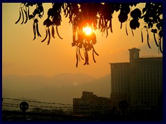 Sunset over Macau, towards Sofitel and China.