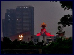 Roofs of Wynn and Lisboa in Nam Van district.