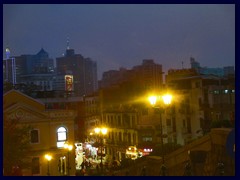 Old Town and modern CBD seen from St Paul's Ruins.