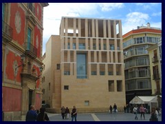 Murcia City Centre 056  - Edificio Moneo, a postmodern annex to the City Hall, Plaza Cardenal Belluga.