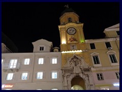 Rijeka by night 11 - City Clock Tower