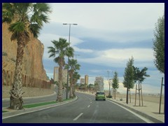 Road Alicante - Benidorm: Leaving Alicante 