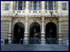 Palace of Justice (Palazzo di Giustizia) dominates Piazza Cavour. It was built 1888-1910 and serves as the Supreme Court of Cassation and the Judicial Public Library. The design of the Palace of Justice was inspired by renaissance and baroque, built in Travertine limestone and it is 170x155m in size.
