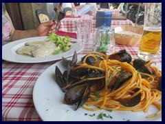 Piazza Cavour, last diner before going home.