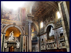 San Giovanni in Laterano's richly decorated interior.