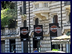 Harley Davidson store at Via Pinciana at the gate to Villa Borghese.Villa Borghese 029