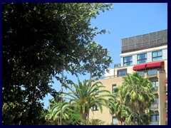 Modern apartment buioding near Villa Borghese.