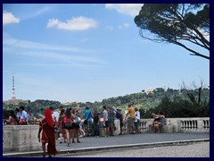 View from the terrace at Pincio Park above Piazza del Popolo.