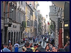 Via Barberi Via del Babuino from Piazza di Spagna.