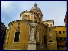 San Carlo al Corso, Piazza Augusto Imperatore.