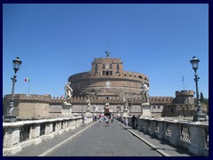 Castel Sant'Angelo seen from Ponte Sant 'Angelo .