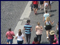 View of the entrance line to Castel Sant 'Angelo 