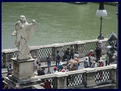 View of Sant 'Angelo Bridge and the Tiber from Castel Sant 'Angelo.