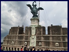 Sculptures on Terrace of the Angel, top of Castel Sant 'Angelo .