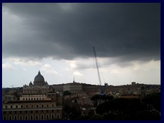 Note the black cloud that is only above St Peter's Basilica