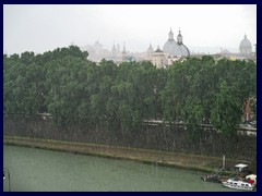 Sant 'Angelo during the rain and thunderstorm