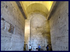 After walking down the curvy, mysterious downwards path in Castel Sant 'Angelo it was a bit disappointing to discover that you only reached down to the entrance, and not some kind of basement.