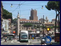 Trams at Piazza Venezia.