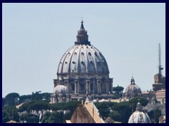 View from National Monument to Victor Emmanuel II: St Peter's Basilica.