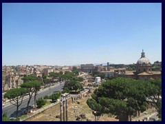 View from National Monument to Victor Emmanuel II: Forum Romanum.