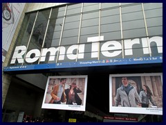 Termini Station is the modern main railway station of Rome.It opened in 1862 and was named after the Termini district, where it is situated, just East of the historical city center. It was bombed by the Americans during WWII, the current building opened in 1950. This is where we arrived by train from the airport, Fiumicino.