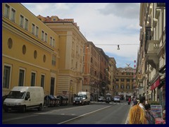 Via Marsala at Piazza dei Cinquecento is the street were we waited for the bus the first day in Rome.