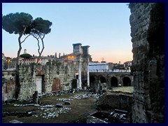 Trajan's Fourm near Via Cavour.