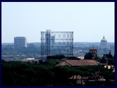 Views of Rome from Monument to Victor Emanuele II towards EUR district