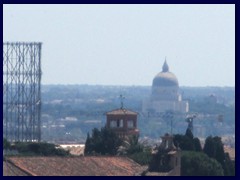 Views of Rome from Monument to Victor Emanuele II towards EUR district