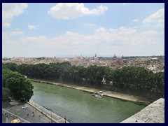 Views of the river Tiber from Castel Sant'Angelo 