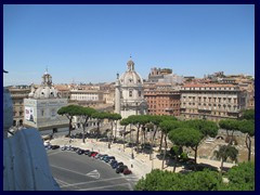 Views of Rome from Monument to Victor Emanuele II towards Trajan's Forum