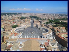 Piazza di San Pietro (St Peter's Square) from St Peter's Basilica, Vatican City