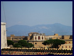 Views of Rome and surrounding mountains from St Peter's Basilica, Vatican City 041