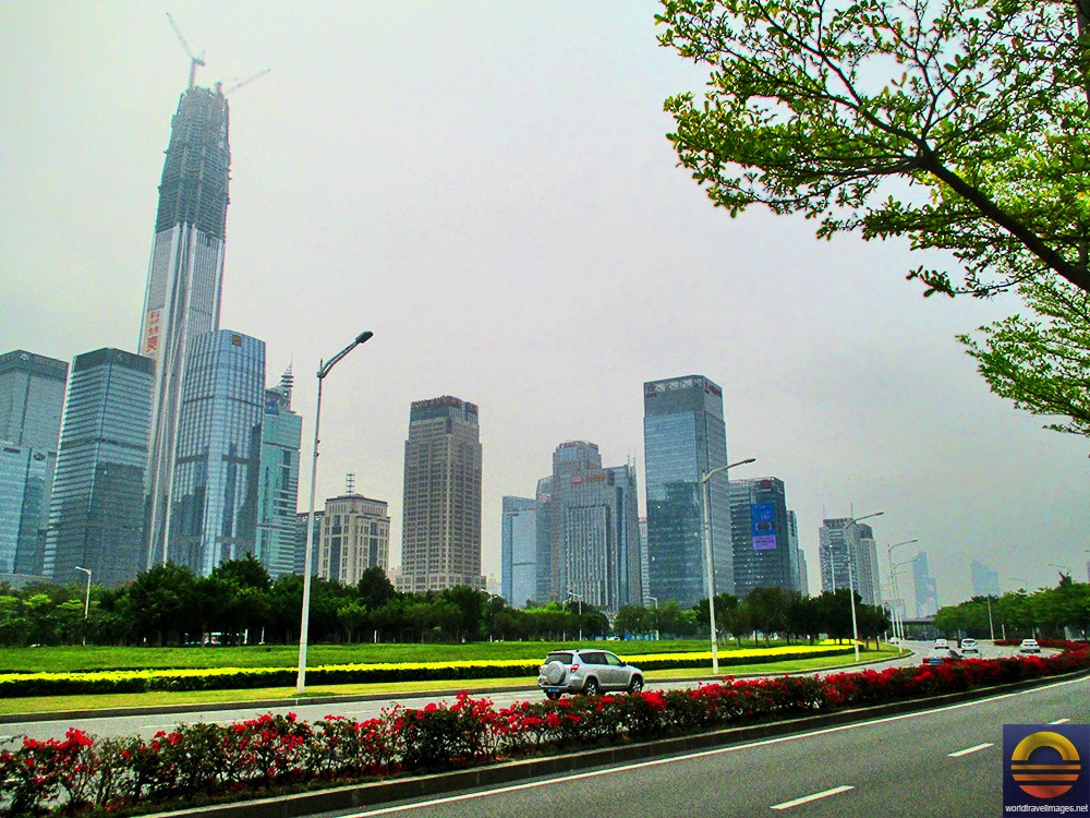 Shenzhen skyline - Luohu District, Futian District, Nanshan district ...