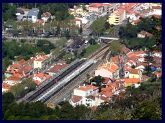 Sintra Railway Station and town center from above