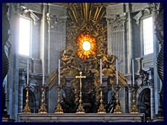 Bernini's "Cathedral Petri" and "Gloria", St Peter's Basilica.