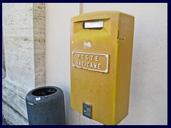 Post box of the Vatican, St Peter's Square.