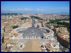 Piazza di San Pietro (St Peter's Square) from St Peter's Basilica, Vatican City.