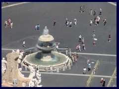 Bernini's fountain, Piazza di San Pietro (St Peter's Square) from St Peter's Basilica, Vatican City