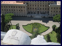 Views of Palazzo del Governatorato in Vatican City from St Peter's Basilica, Vatican City