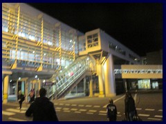 Vilnius Airport, arriving in the late evening.