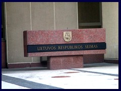 Seimas Palace, the Parliament building, Gedimino Avenue.